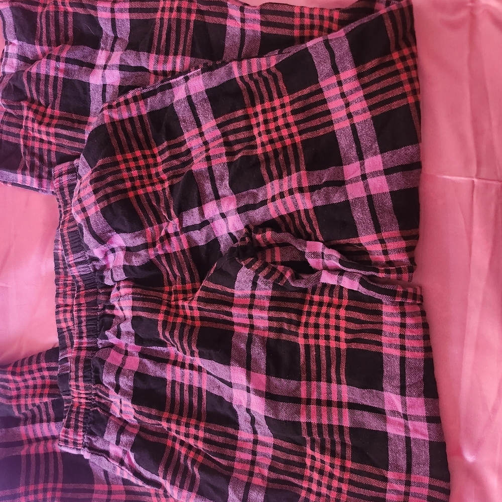 SO Cozy Pink and Black Plaid Pajamas